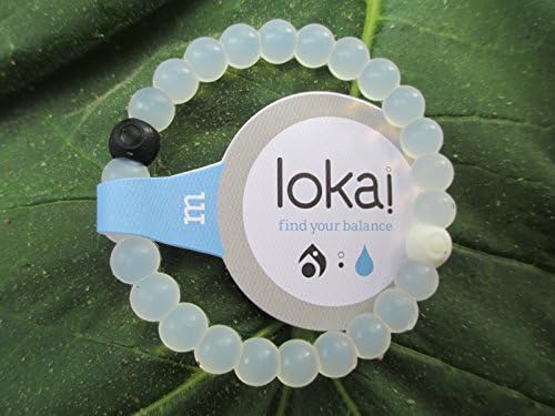 LOKAI CLEAR BRACELET MUD FROM THE DEAD SEA WATER FROM MT. EVEREST MEDUIM