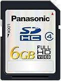 Panasonic RP-SDM06GU1K 6GB High Speed 10MB/s Class 4 SDHC Memory Card