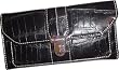 Liz Claiborne Checkbook Wallet Black Suffolk Flats