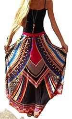 Sexy Sleeveless Cotton/Polyester General Print  Dress