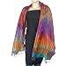 Womens Silk Scarf Handmade Accessory 21 x 72 inches