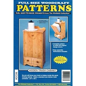 Woodworking plans trash cabinet