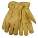 Kinco 98 Unlined Grain Cowhide Leather Drivers Glove, Work, Large, Golden (Pack of 6 Pairs)