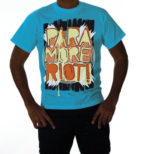 WEA Men's Paramore Attack T-Shirt,Blue,X-Large