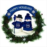 Seattle Seahawks Team Snowman Wreath