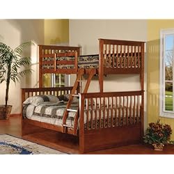 solid wood twin over full bunk bed