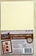 50 Blank Greeting Cards /Note Cards / Invitations & Envelopes 4x5 ~Ivory