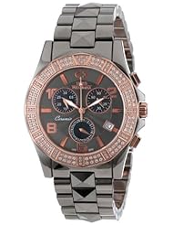 Swiss Precimax Womens SP12138 Luxe Elite Mother-Of-Pearl Dial Grey Ceramic Band Watch