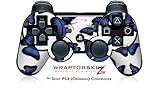 Sony PS3 Controller Skin Butterflies Blue