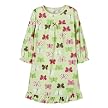 Toddler Girls' Just One Year Long-sleeve Butterflies Sleep Gown - Light Green