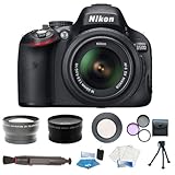 Nikon D5100 16.2MP CMOS Digital SLR Camera with 18-55mm f/3.5-5.6 AF-S DX V ....