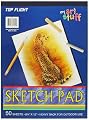 Top Flight Sketch Pad, Heavy Back, 8.75 x 12 Inches, 50 Sheets (62301)