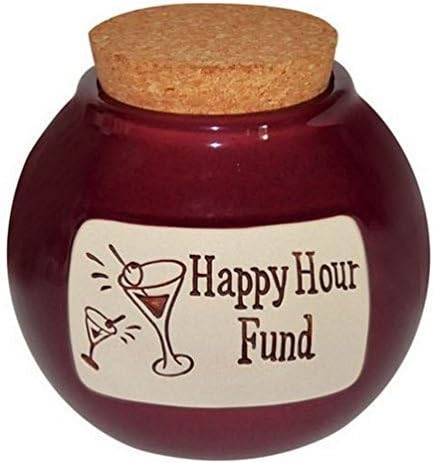 Muddy Waters Pottery Happy Hour Fund Hand Crafted Word Jar.The Original Word Jar