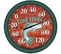 Springfield 91914 13-1/4-Inch Large Dial Thermometer, Gone Fishing