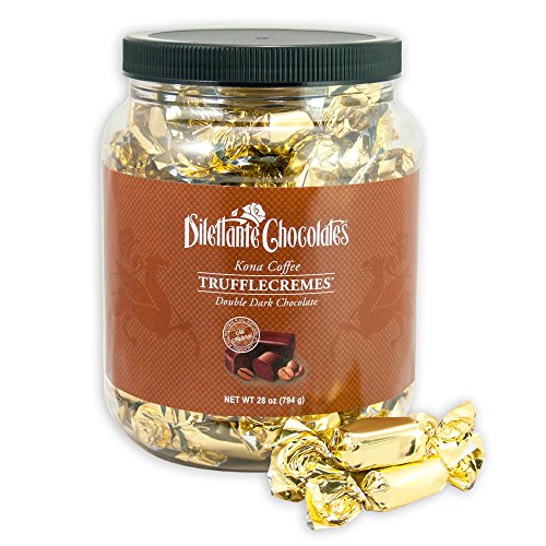Kona Coffee Chocolate TruffleCremes® Double Dark Chocolate No. 22 - 28oz Jar