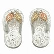 Landstroms Black Hills Gold Silver Flip Flop Earrings