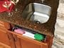 Rev-A-Shelf 6581 Series - Sink Front Tip-Out Trays-Stainless Steel