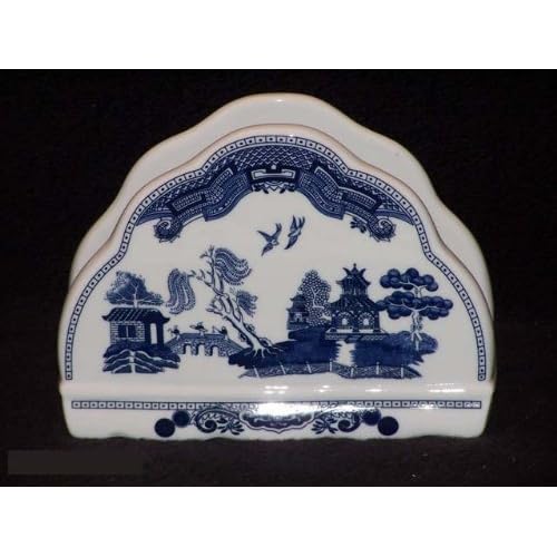 Johnson Bros. Blue Willow Napkin Holder Kitchen & Dining