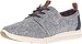 TOMS Women's Del Rey Sneaker Blue Chambray 8.5 M