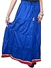 Bohemian Skirts Womans Maxi Skirt with Bells Blue Pink Boho Chic