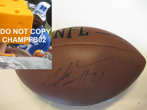 CHARLES WOODSON,GREEN BAY PACKERS,OAKLAND RAIDERS,MICHIGAN,HEISMAN,SUPER BOWL CHAMPS,SIGNED,AUTOGRAPHED,NFL FOOTBALL,WITH PROOF + COA