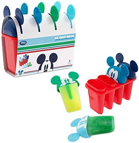 Official Disney Mickey Mouse Set Of 4 Popsicle Ice Lolly Treat Moulds