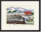 Black Framed/Matted Print 17x23, Santa Fe and New York Central Locomotives 51iZgLyDLAL. SL160 Black Framed/Matted Print 17x23, Santa Fe and New York Central Locomotives