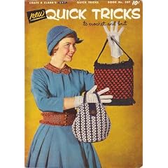 Coats Quick Tricks Crochet and Knitting Pattern Booklet: Waist Belt, Jewelled Collars, Hat, Bag, Baby Bib, Dachshund Toy, Flower Pot Cover..and much more
