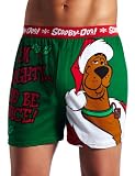 Briefly Stated Mens Scooby X-Mas Naughty Nice Knit Boxer