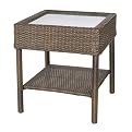 Home Rolston Wicker AccentTable