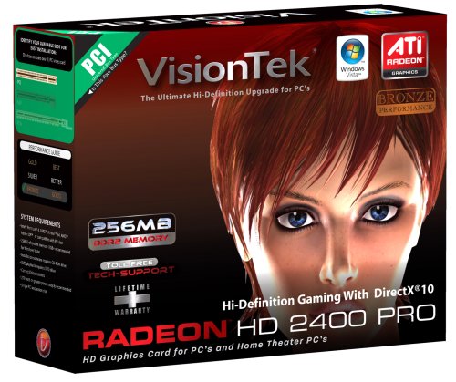 VisionTek 900168 Radeon 2400pro 256MB DDR2 PCI Graphics Card