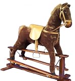 Large Glide and Ride Plush Chestnut Rocking Horse.