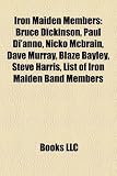 Produkt-Bild: Iron Maiden Members: Bruce Dickinson, Paul Di'anno, Nicko McBrain, Dave Murray, Blaze Bayley, Steve Harris, List of Iron Maiden Band Member