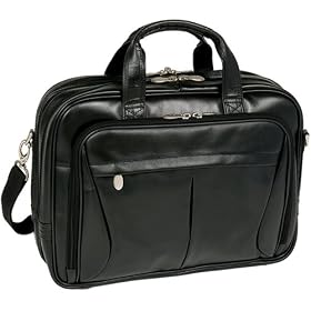 McKlein USA Pearson Leather Expandable 15.4 Laptop Briefcase
