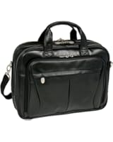 McKlein USA Pearson Leather Expandable 15.4" Laptop Briefcase