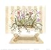 Mixed Flower Tub Beautiful MUSEUM WRAP CANVAS Print with Added BRUSHSTROKES Charlene Winter Olson 9x9