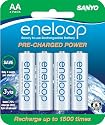 Sanyo NEW 1500 eneloop 4 Pack AA Ni-MH Pre-Charged Rechargeable Batteries