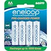 Sanyo NEW 1500 eneloop 4 Pack AA Ni-MH Pre-Charged Rechargeable Batteries