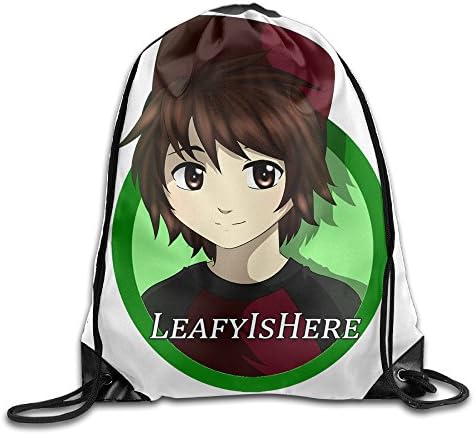 ZHUN LeafyIsHere Drawstring Backpack Easy To Carry Backpack