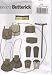Butterick B5371 Making History Pattern for Wrist Bracer, Corset, Belt & Pouches. Size XM (Sml-Med-Lrg)