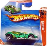 2010 Hot Wheels SINISTRA 4 of 4 Race World Cave #206 (green) SHORT CARD