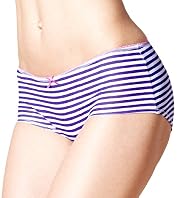 Cotton Rich Striped Low Rise Shorts