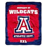 NCAA Arizona Wildcats 50-Inch-by-60-Inch Micro Raschel Throw "Property Of" Design