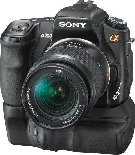 Sony Alpha A200K 10.2MP Digital SLR Camera Kit with Super SteadyShot Image Stabilization with 18-70mm f & 3.5-5.6 Lens image