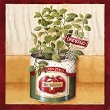 Kitchen Herbs: Oregano Art Poster Print by Lisa Audit, 6x6