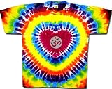 OM Yoga Meditation Peace Symbol HEART Tie Dye T-shirt Tee Shirt