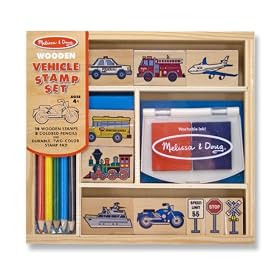 Melissa & Doug Vehicle Stamp Set