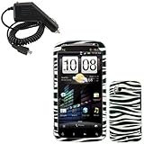 iNcido Brand HTC Sensation 4G Combo Black/White Zebra Protective Case Facep ....