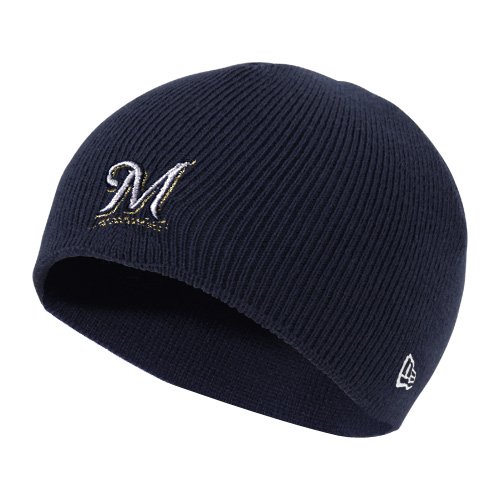 New Era Milwaukee Brewers Infant My First Beanie - Navy Blue