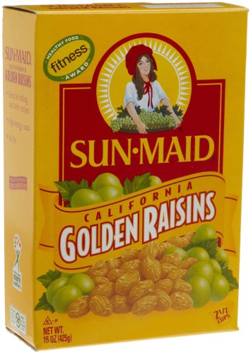 Sun Maid California Golden Raisins, 15-Ounce Boxes (Pack of 6)